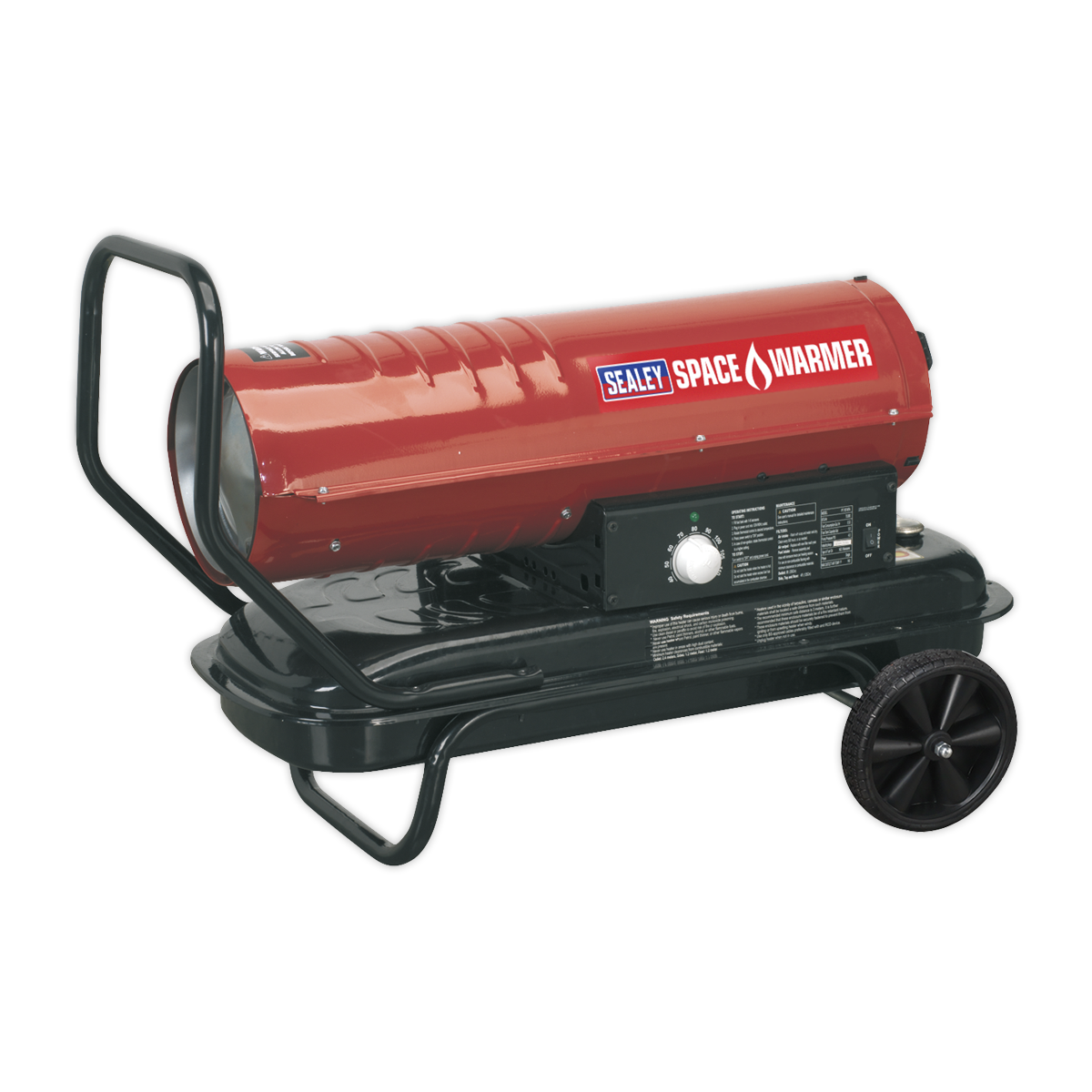 Space Warmer® Paraffin/Kerosene/Diesel Heater 70,000Btu/hr with Wheels