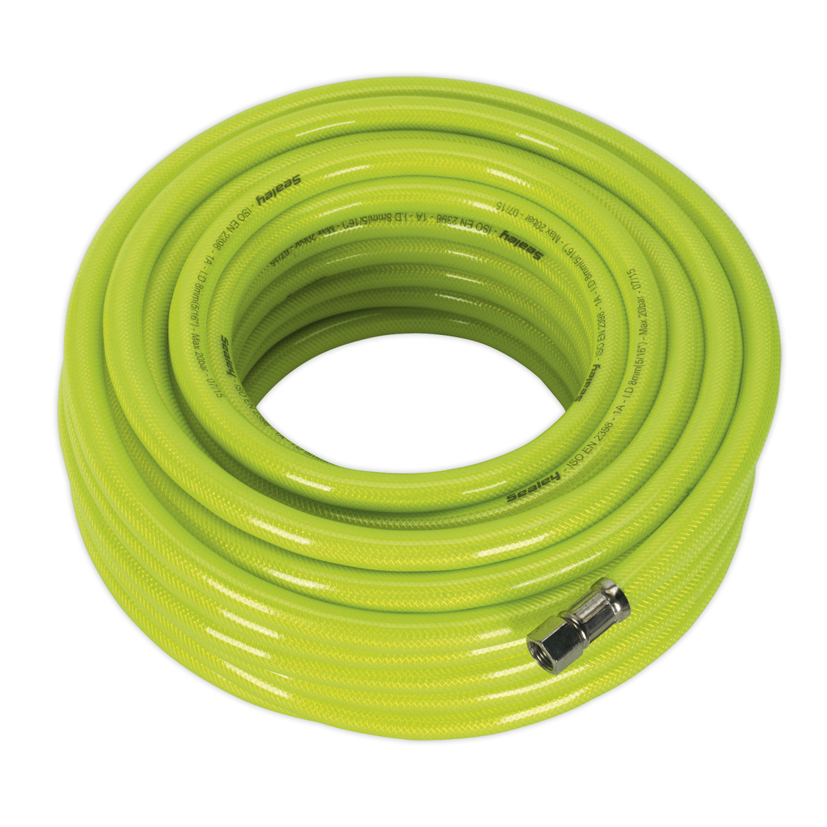 Air Hose High-Visibility 20m x Ø8mm with 1/4″BSP Unions