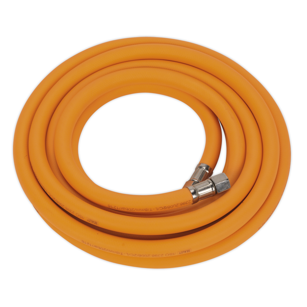 Air Hose 5m x Ø8mm Hybrid High-Visibility with 1/4″BSP Unions