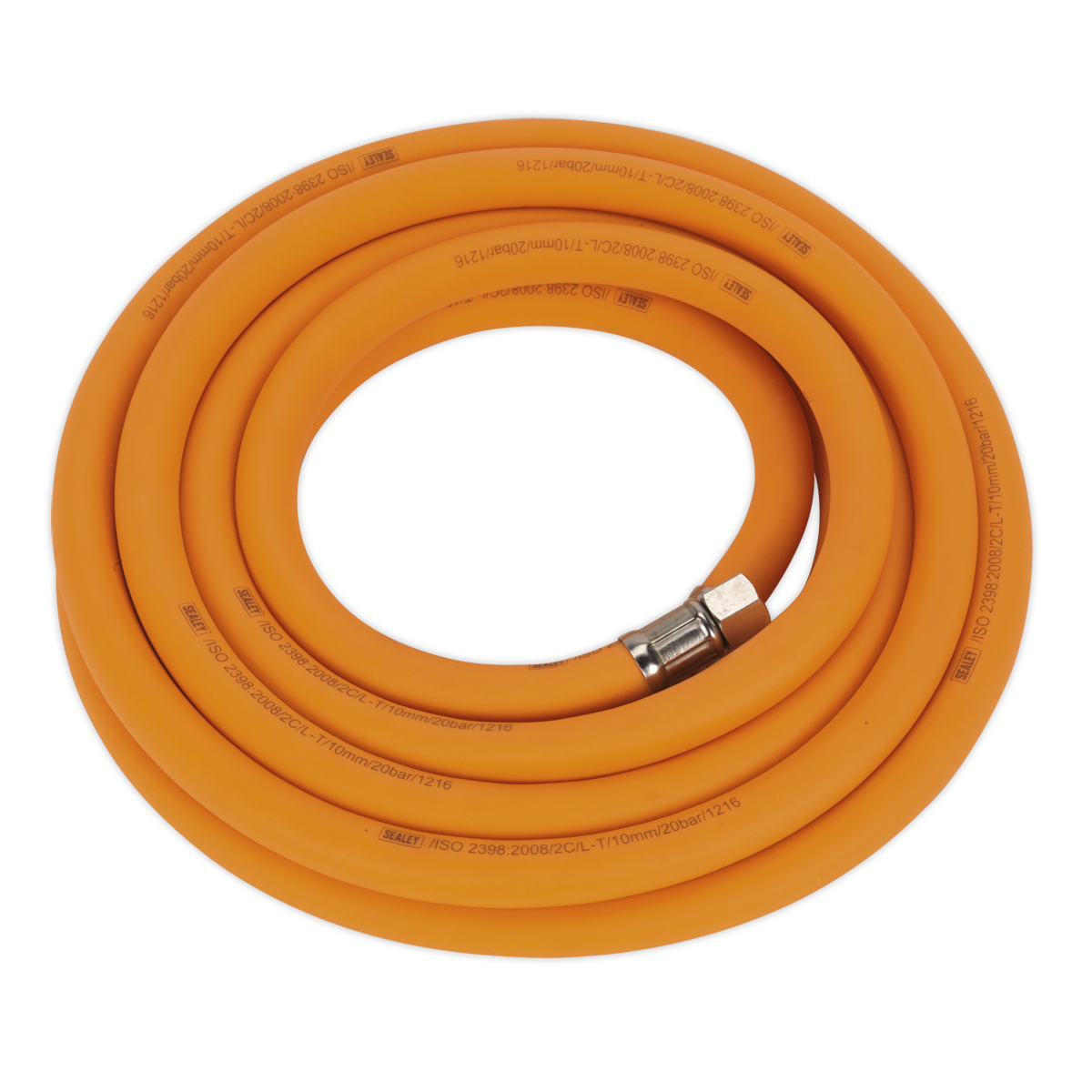Air Hose 5m x Ø10mm Hybrid High-Visibility with 1/4″BSP Unions