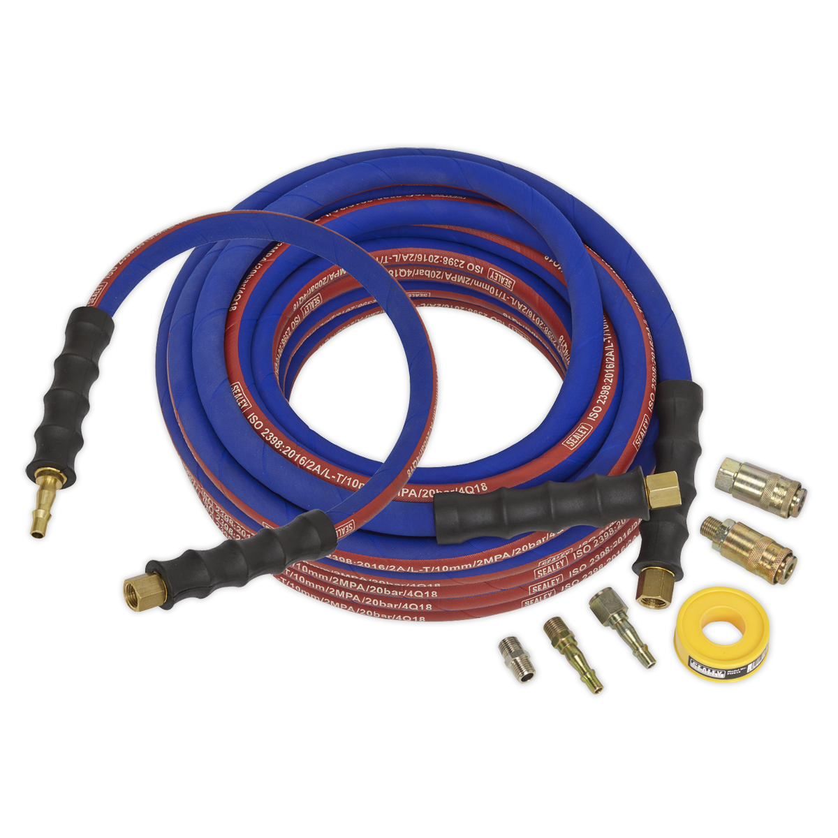 Air Hose Kit Heavy-Duty 15m x Ø10mm with Connectors