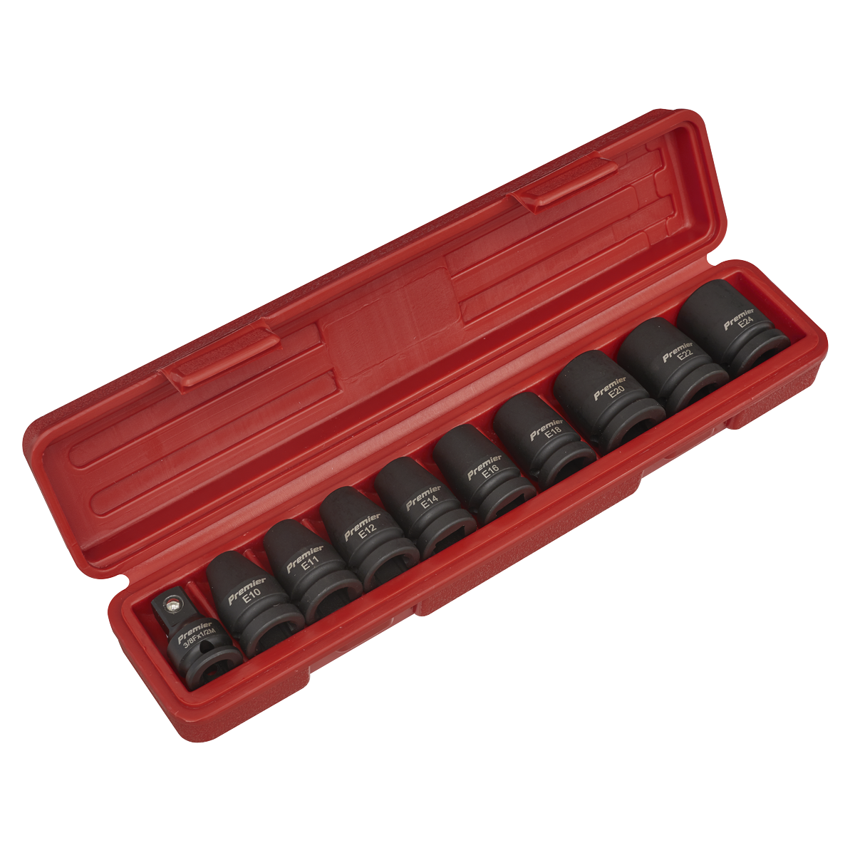 Impact TRX-Star* Female Socket Set 10pc 1/2″Sq Drive