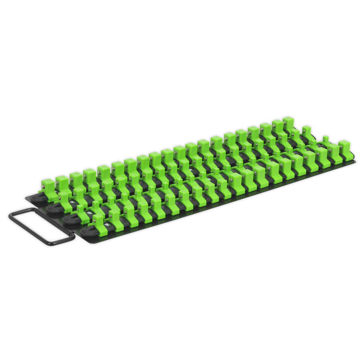 Socket Rail Tray 1/4″, 3/8″ & 1/2″Sq Drive – Hi-Vis Green