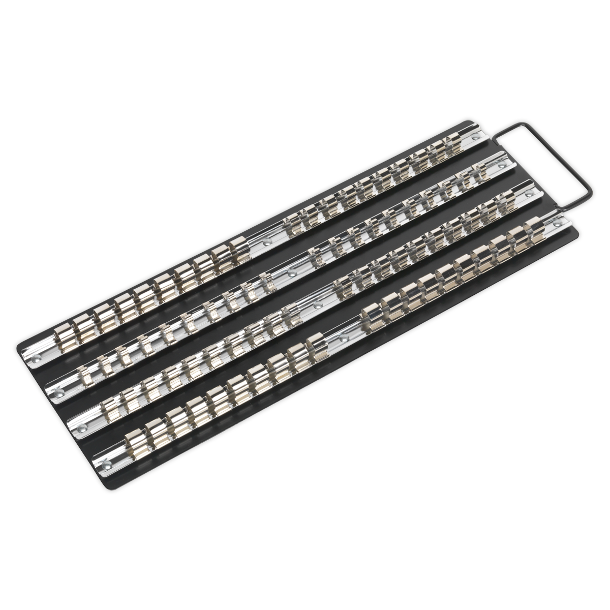 Socket Rail Tray Black 1/4″, 3/8″ & 1/2″Sq Drive