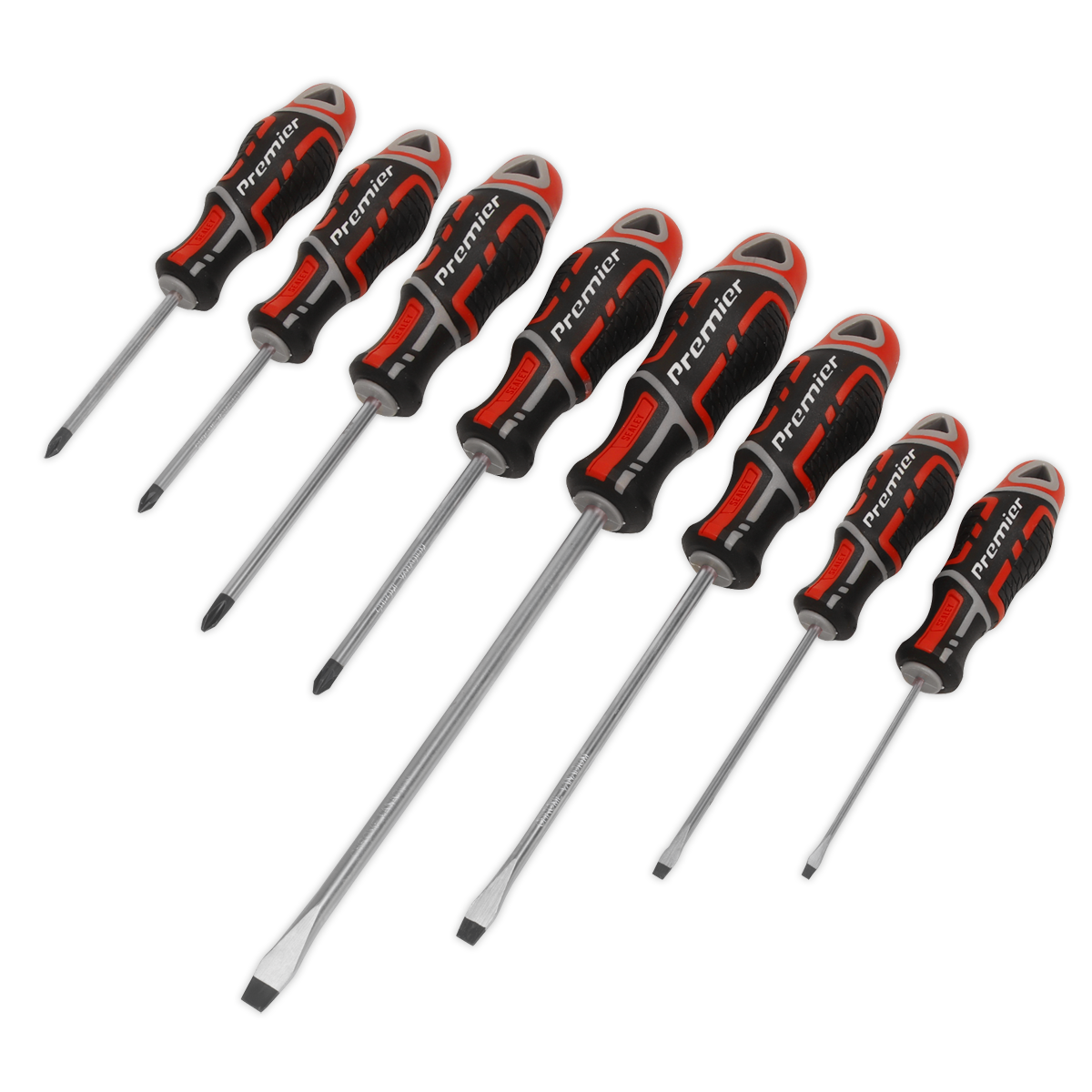 Screwdriver Set 8pc GripMAX® – Red