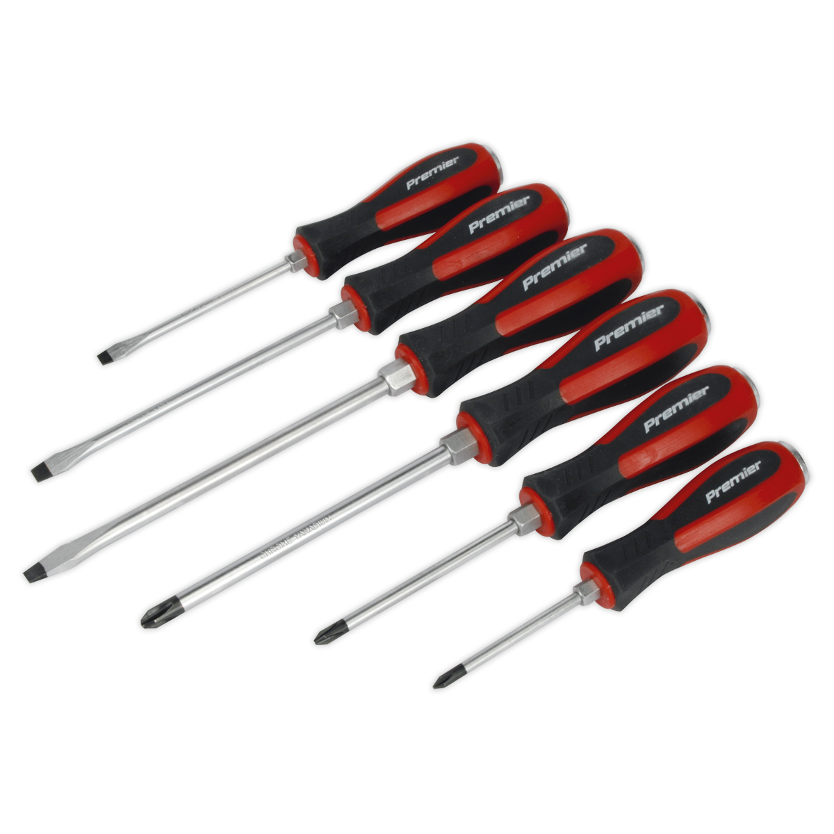 Screwdriver Set 6pc Hammer-Thru