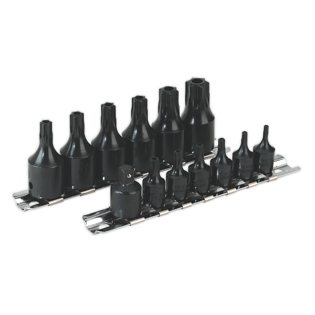 TRX-Star* Security Socket Bit Set 13pc 1/4″ & 3/8″Sq Drive