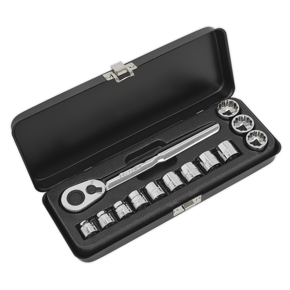 Low Profile Socket Set 13pc 3/8″Sq Drive Metric