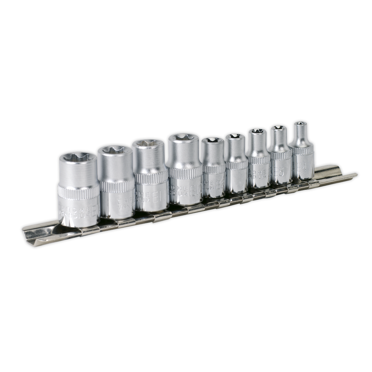 TRX-Star* Socket Set 9pc 1/4″ & 3/8″Sq Drive E4-E8 & E10-E14