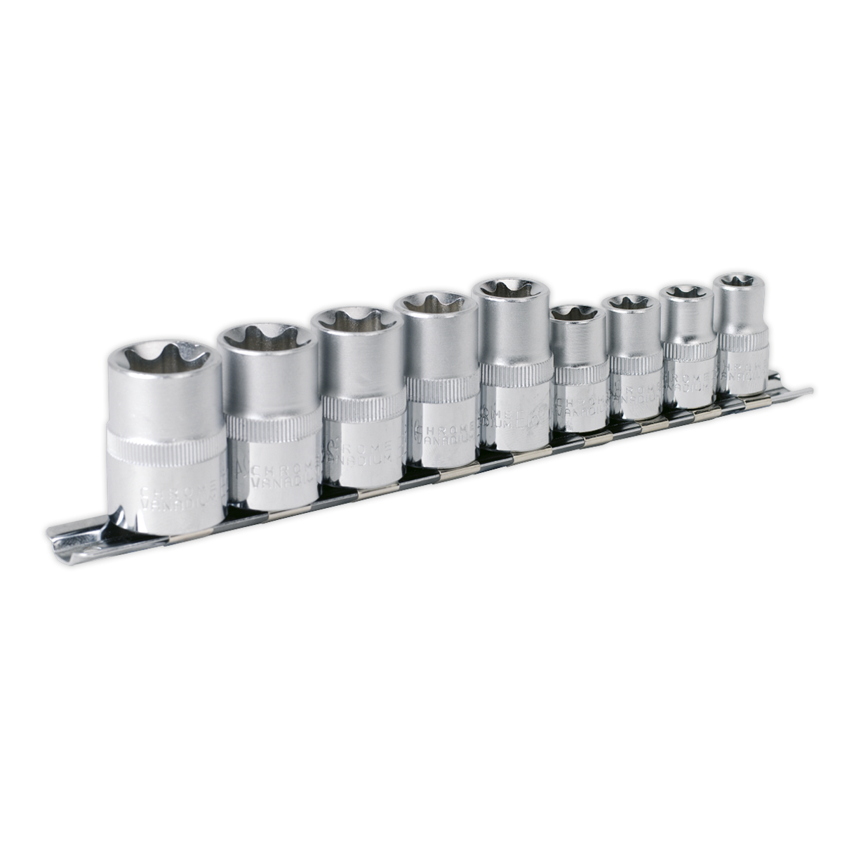 TRX-Star* Socket Set 9pc 3/8″ & 1/2″Sq Drive E10-E14 & E16-E24