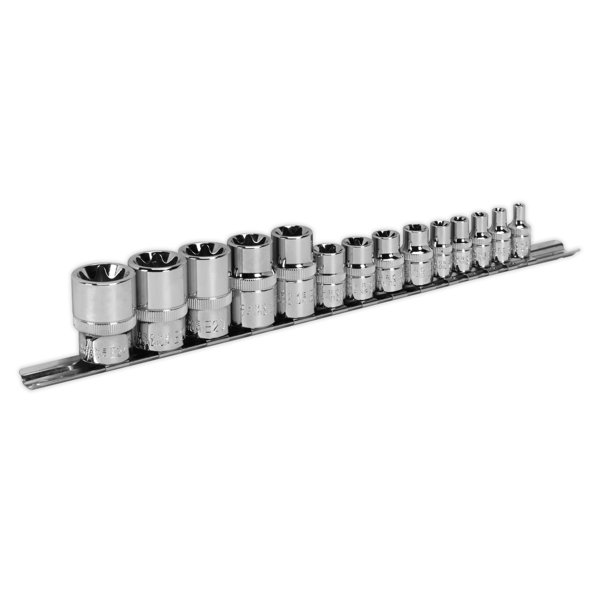 TRX-Star* Socket Set 14pc 1/4″, 3/8″ & 1/2″Sq Drive E4-E24