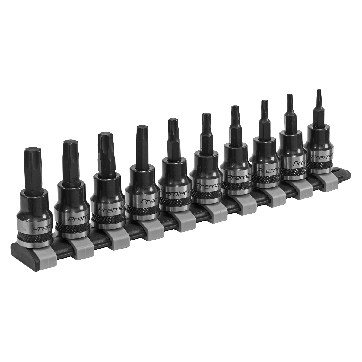 TRX-Star* Socket Bit Set 10pc 3/8″Sq Drive Black Series