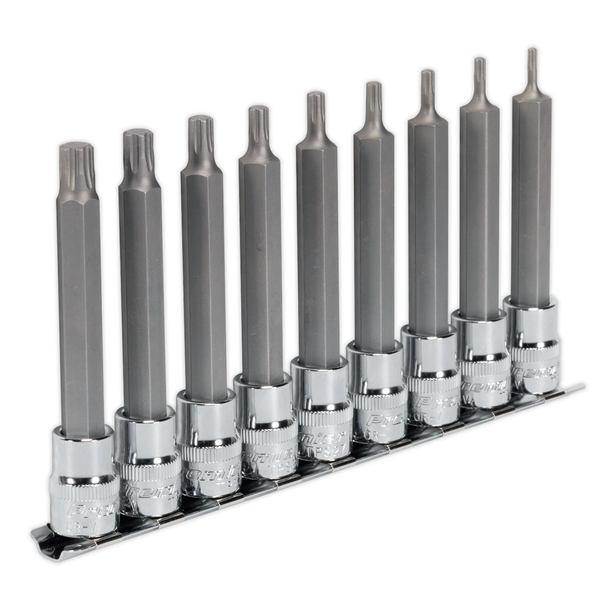 TRX-P* Socket Bit Set 9pc 3/8″Sq Drive 100mm