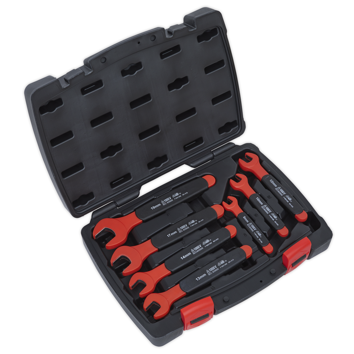 Insulated Open-End Spanner Set 7pc VDE Approved