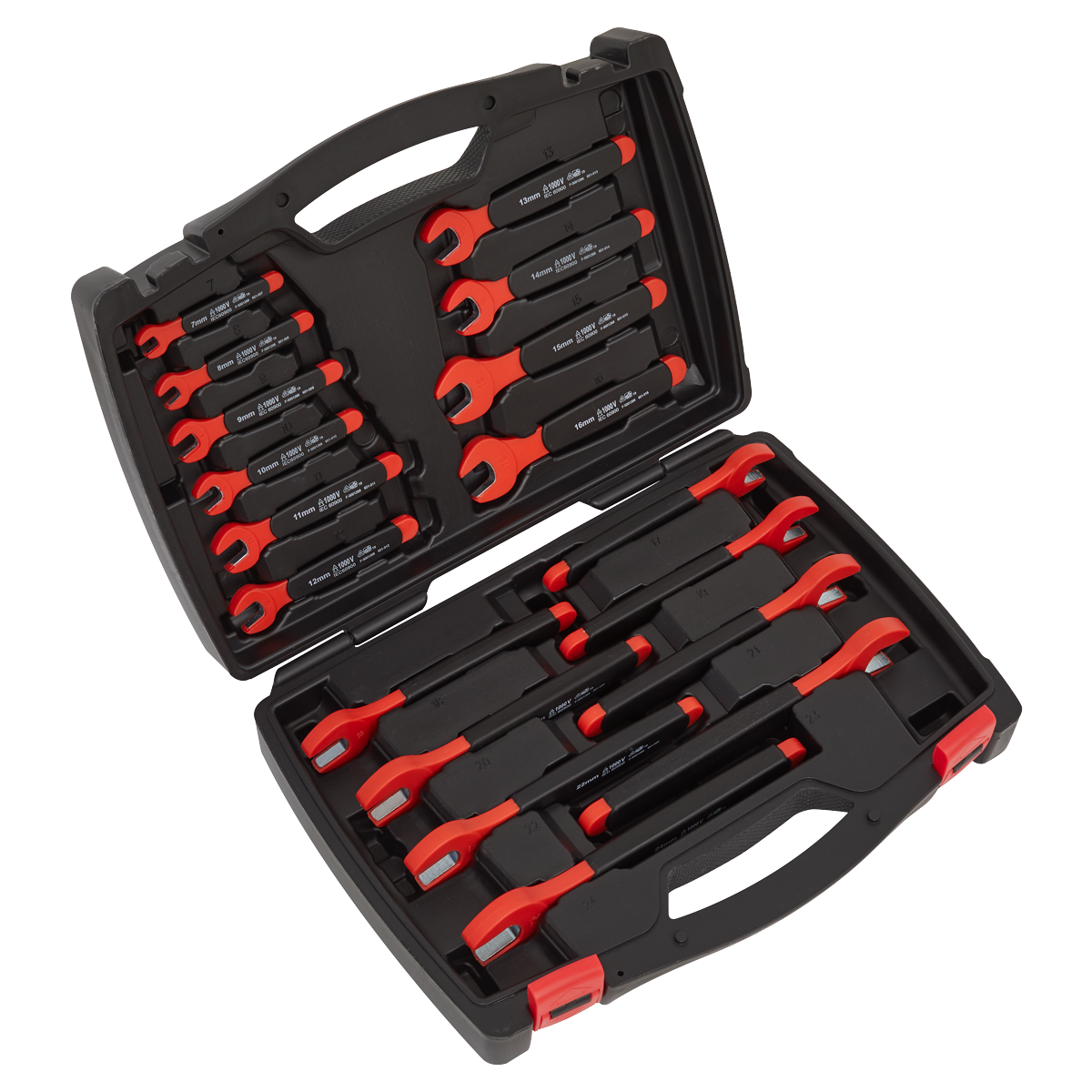 Insulated Open-End Spanner Set 18pc VDE Approved