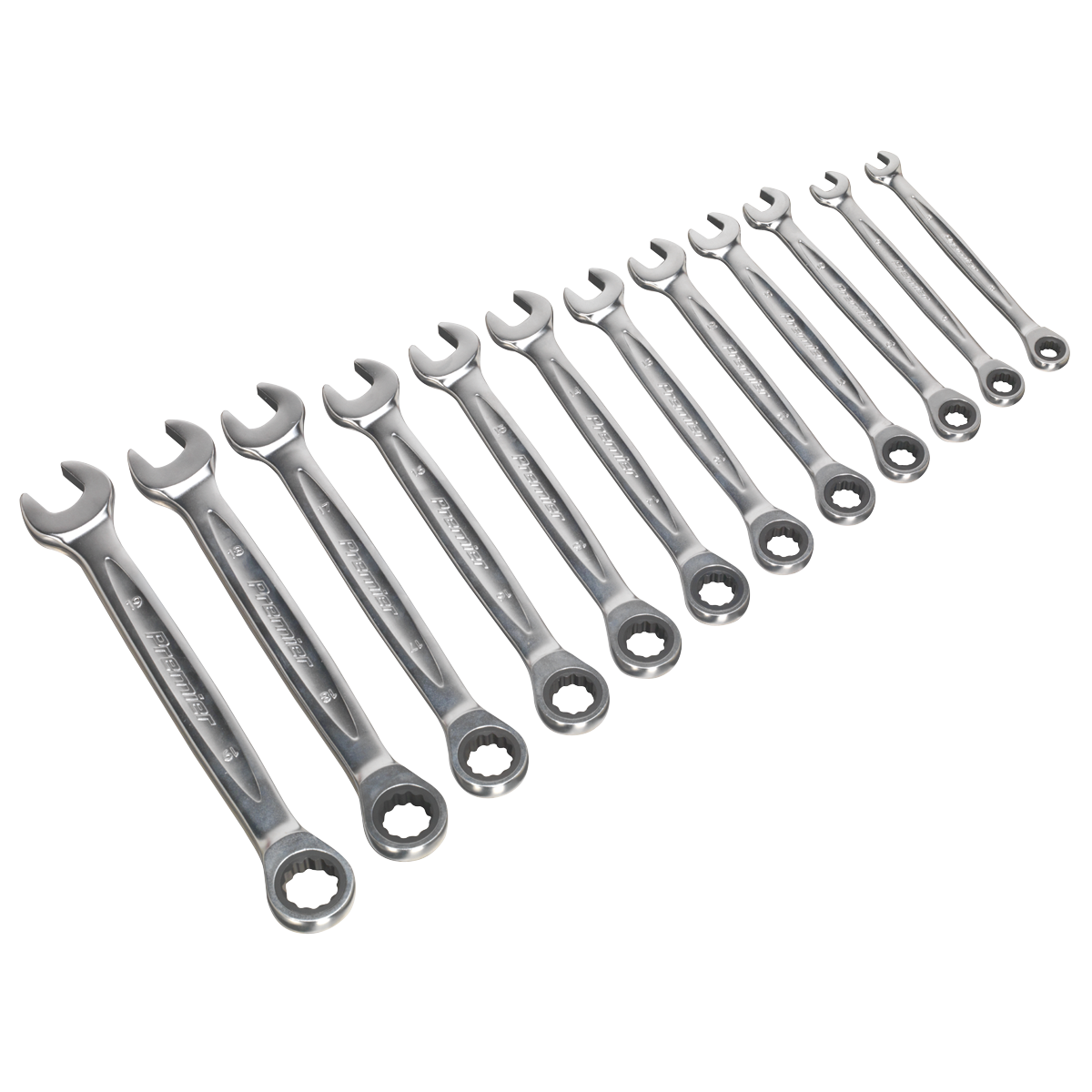Ratchet Combination Spanner Set 12pc – Metric – Platinum Series