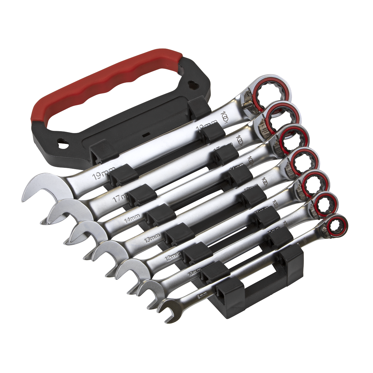 Reversible Ratchet Combination Spanner Set 7pc Metric Platinum Series