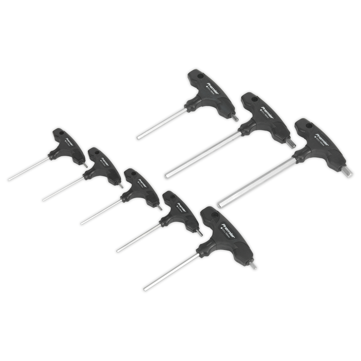 Hex Key Set 8pc T-Handle Metric