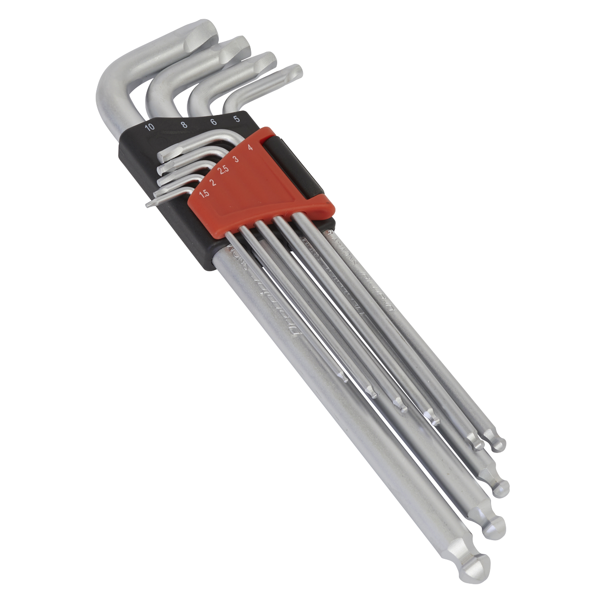 Ball-End Hex Key Set 9pc Lock-On™ – Metric
