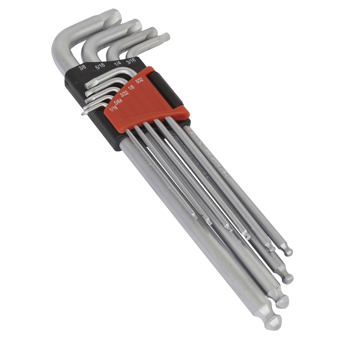 Ball-End Hex Key Set 9pc Lock-On™ Imperial