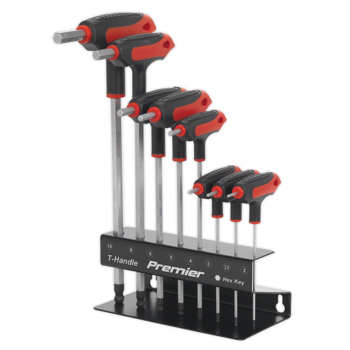 Ball-End Hex Key Set 8pc T-Handle Metric
