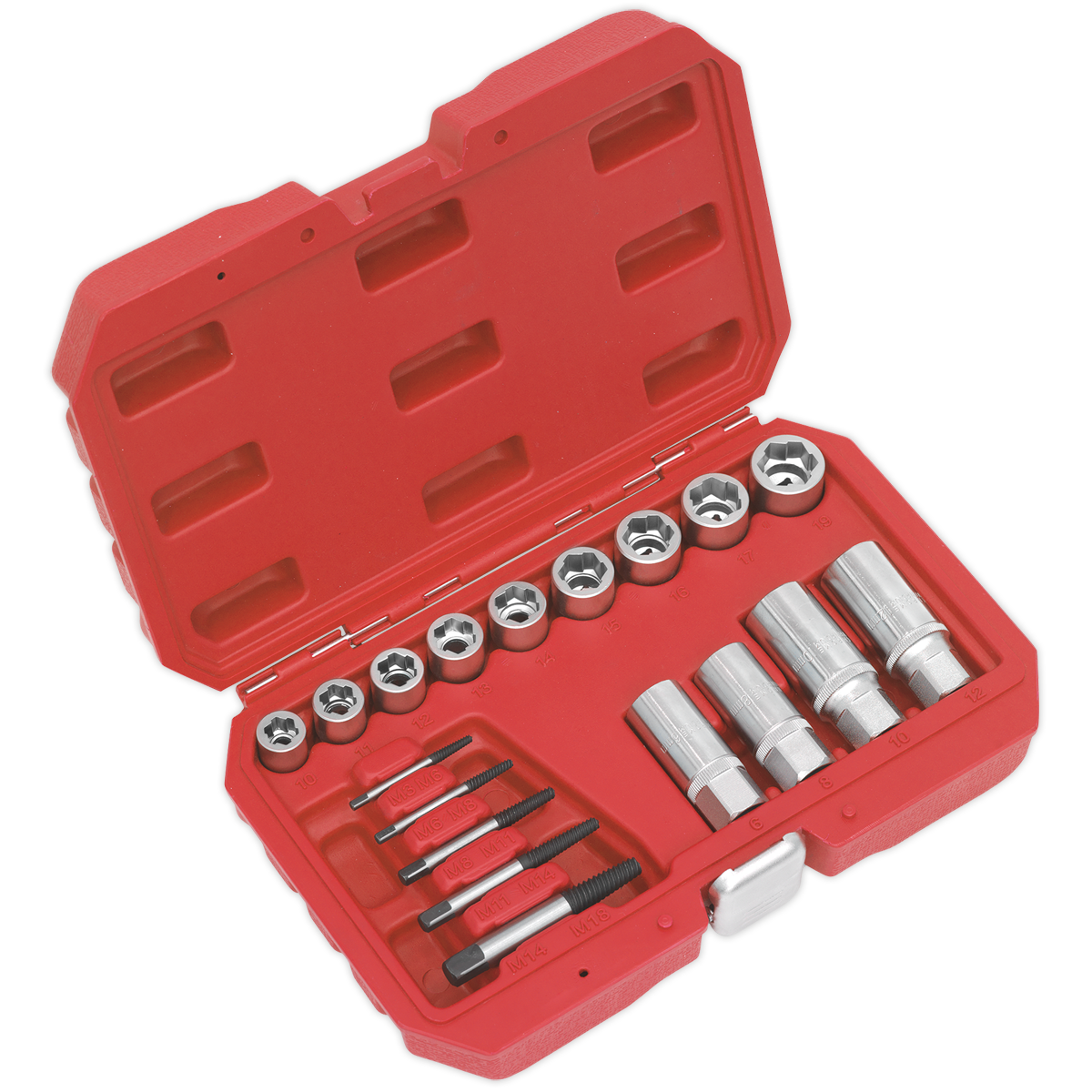 Bolt, Stud & Screw Extractor Set 18pc