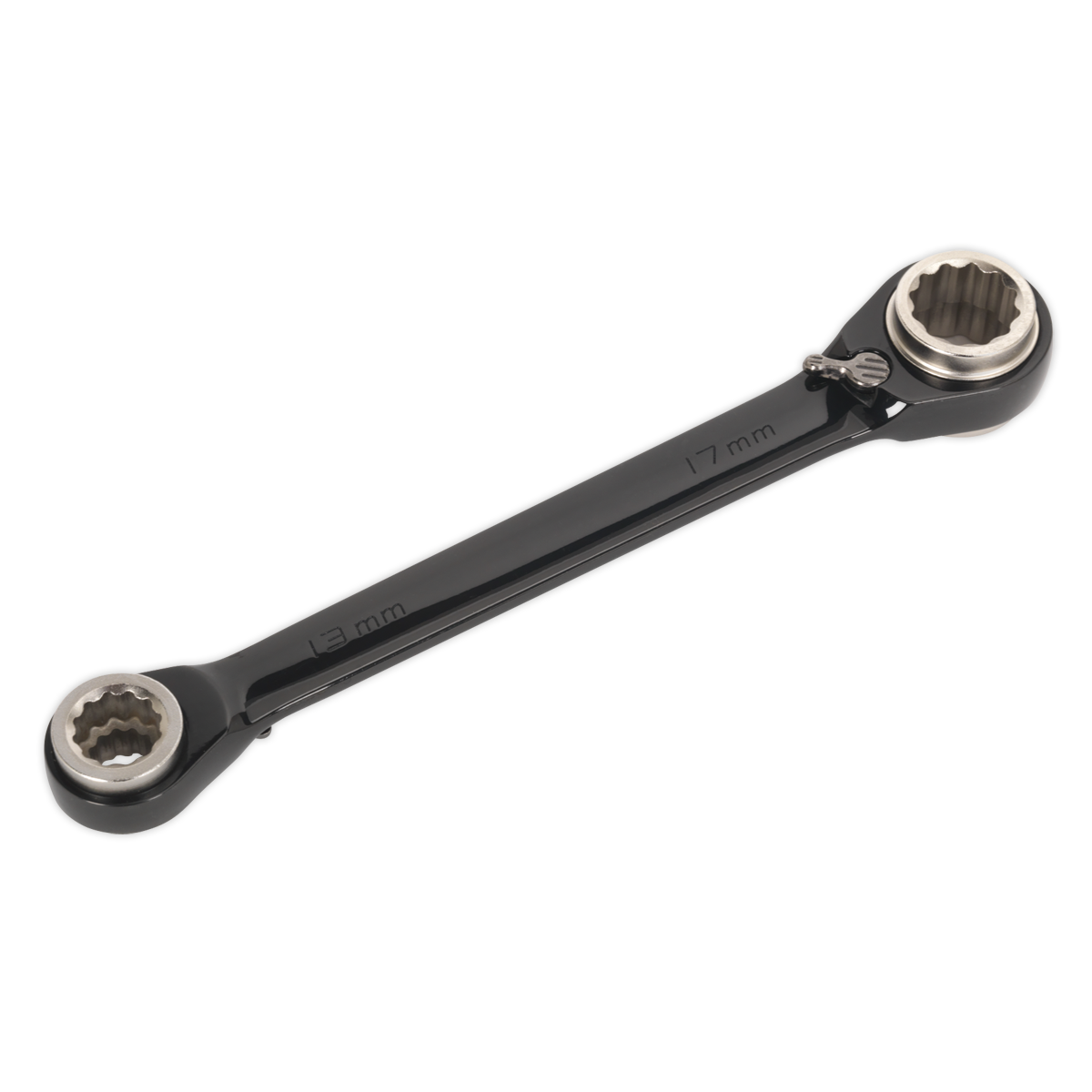 Ratchet Ring Spanner 4-in-1 Reversible Metric