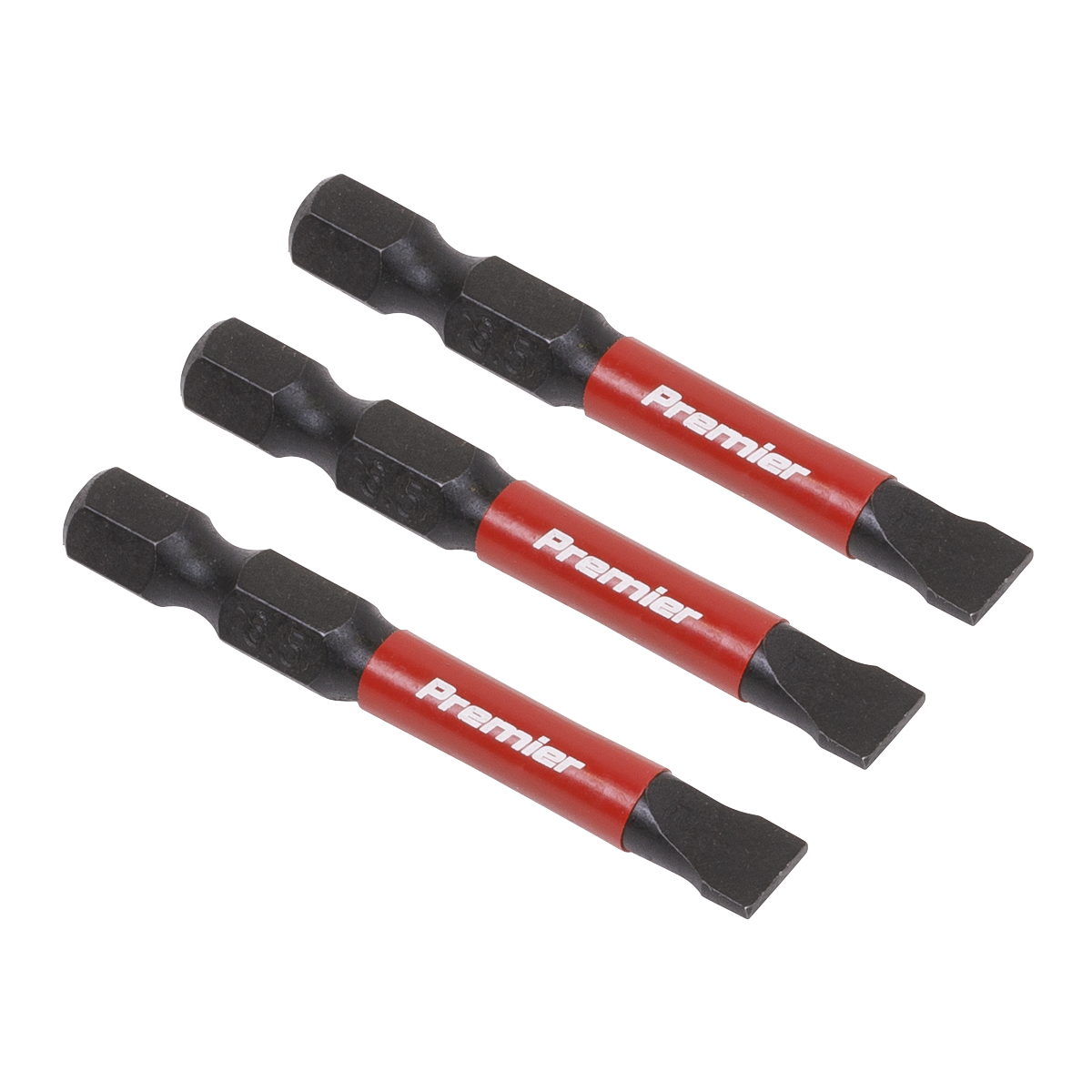 Slotted 6.5mm Impact Power Tool Bits 50mm – 3pc