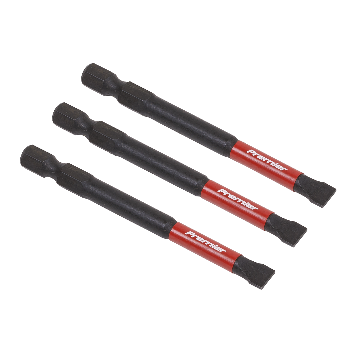 Slotted 6.5mm Impact Power Tool Bits 75mm – 3pc