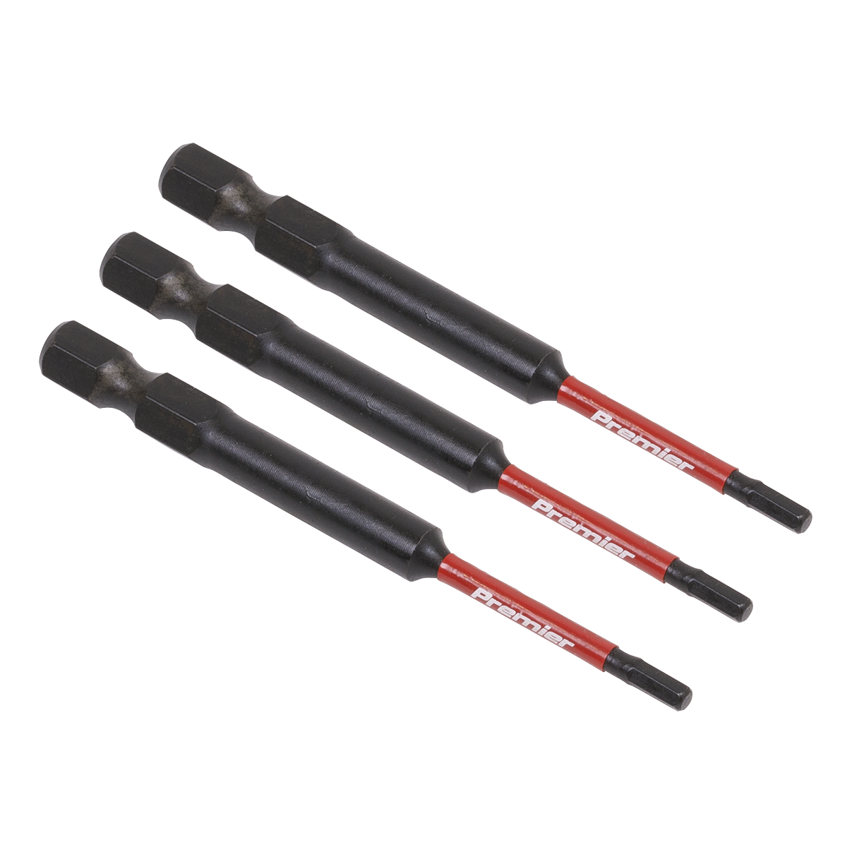 Hex 2.5mm Impact Power Tool Bits 75mm – 3pc