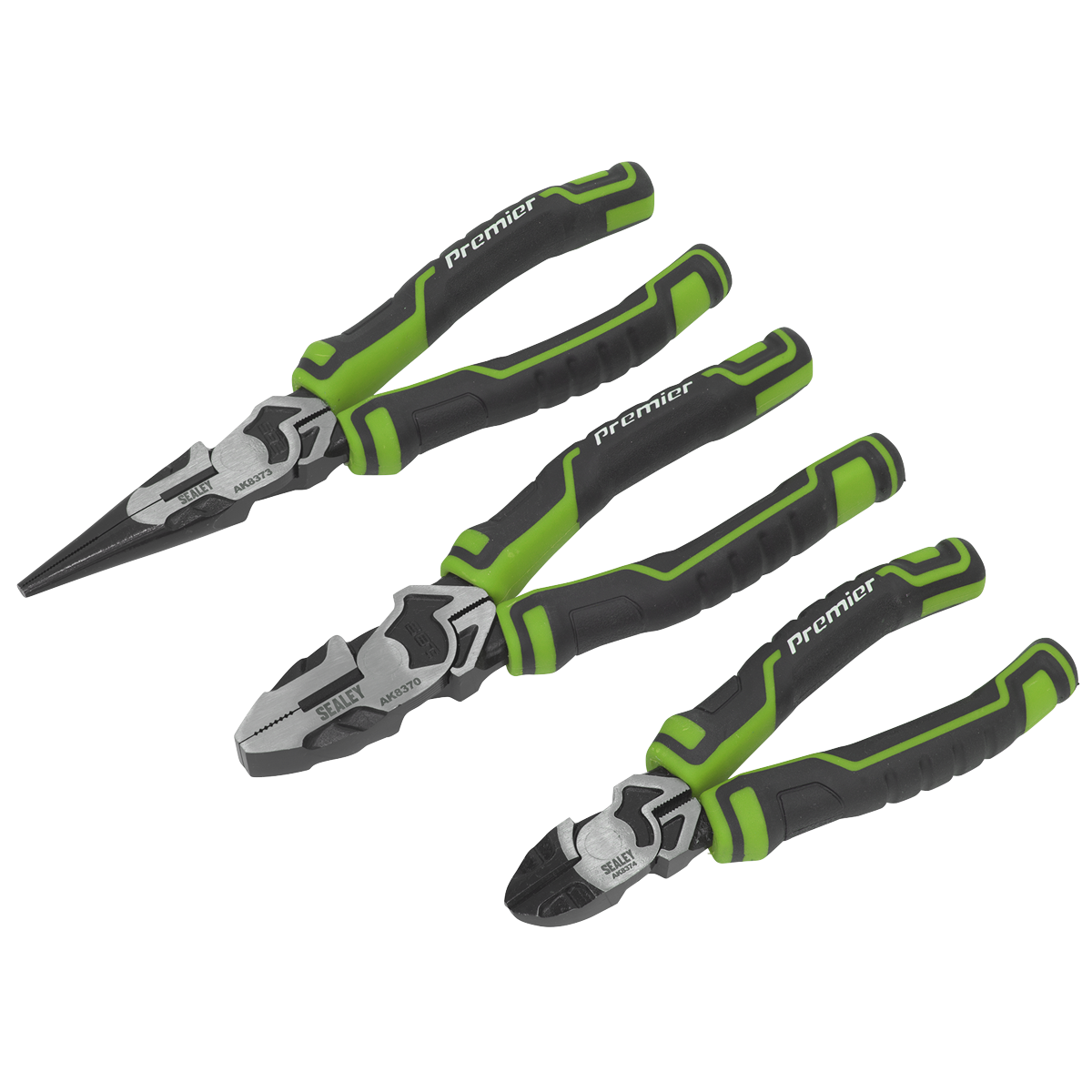 Pliers Set 3pc High Leverage – Hi-Vis Green