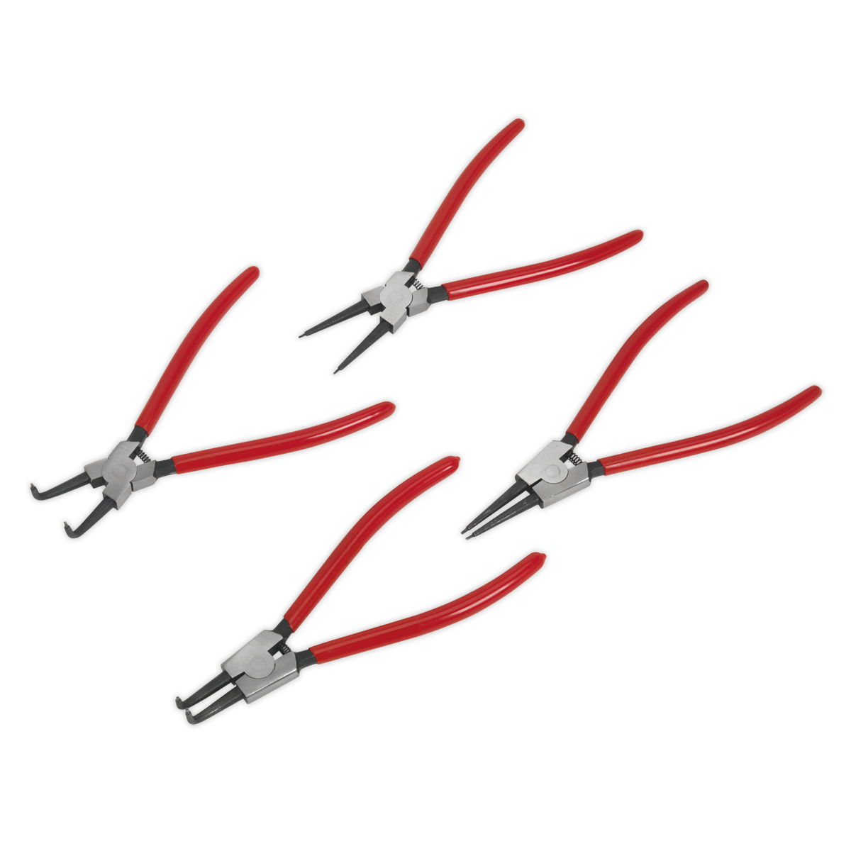 Internal/External Circlip Pliers Set 4pc 230mm