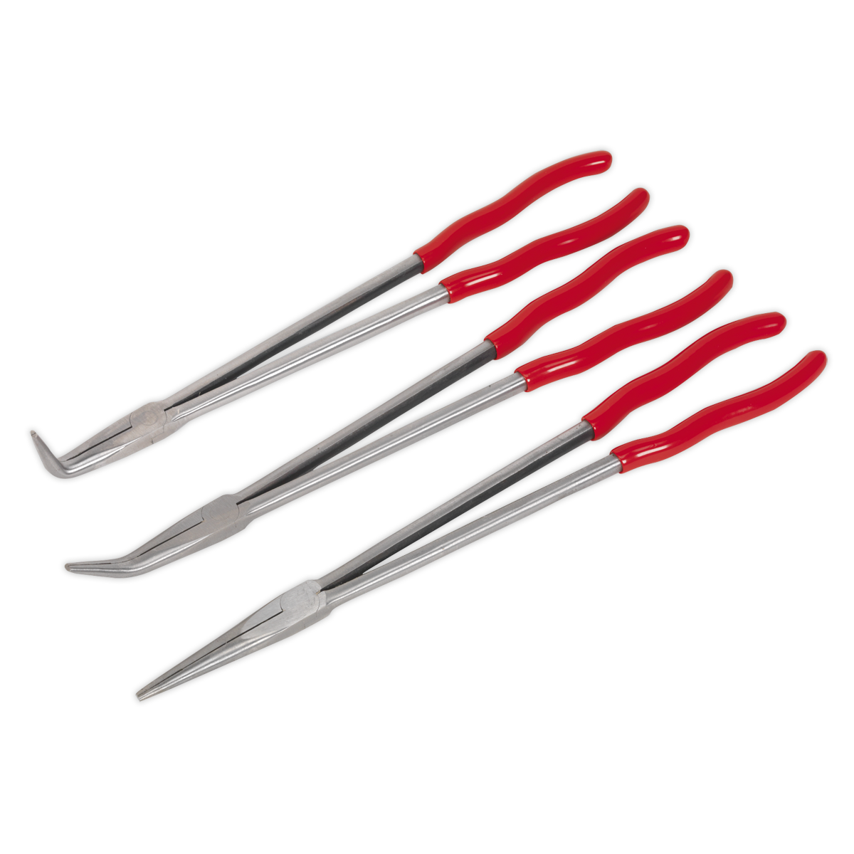 Needle Nose Pliers Set 3pc Extra-Long 400mm