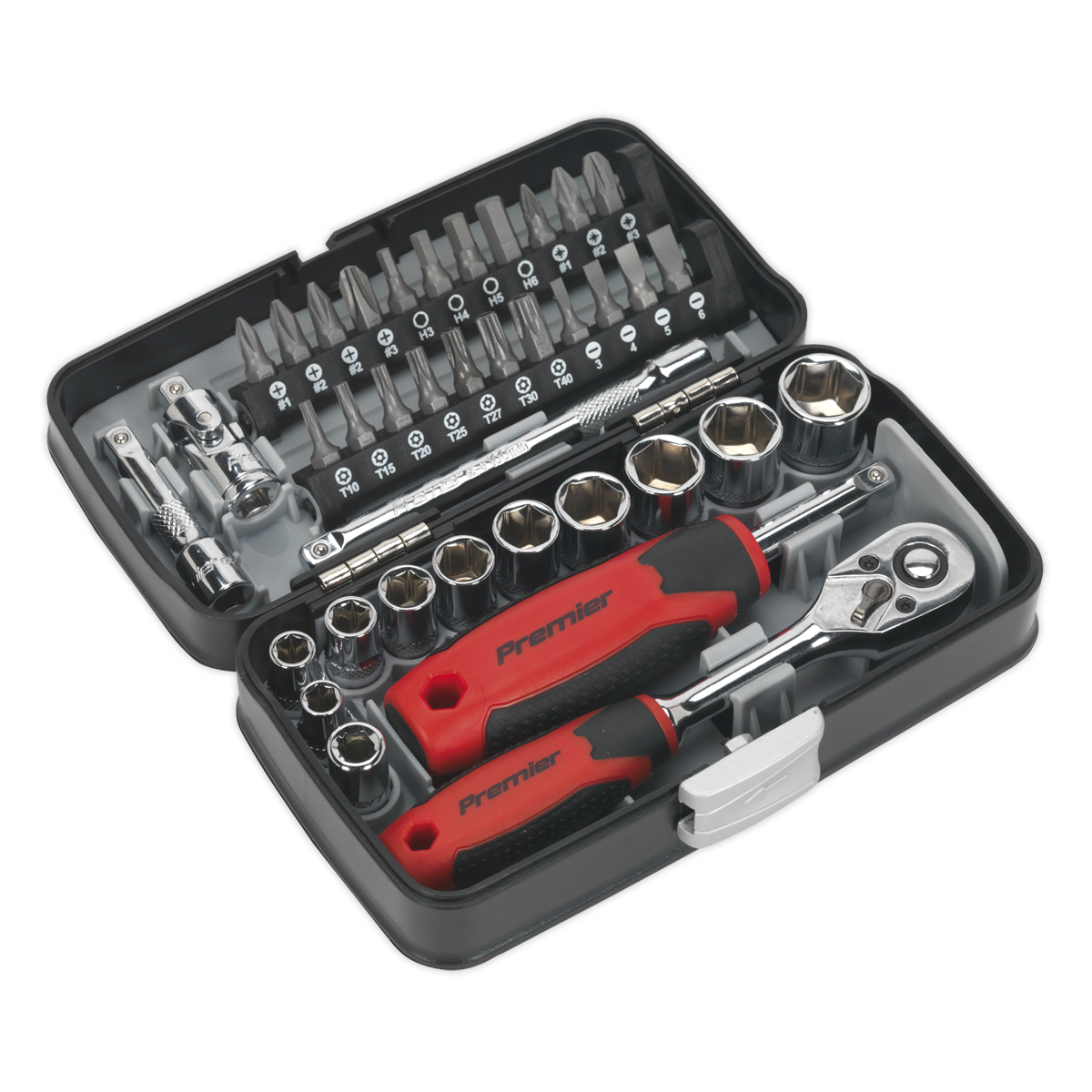 Socket & Bit Set 38pc 1/4″Sq Drive