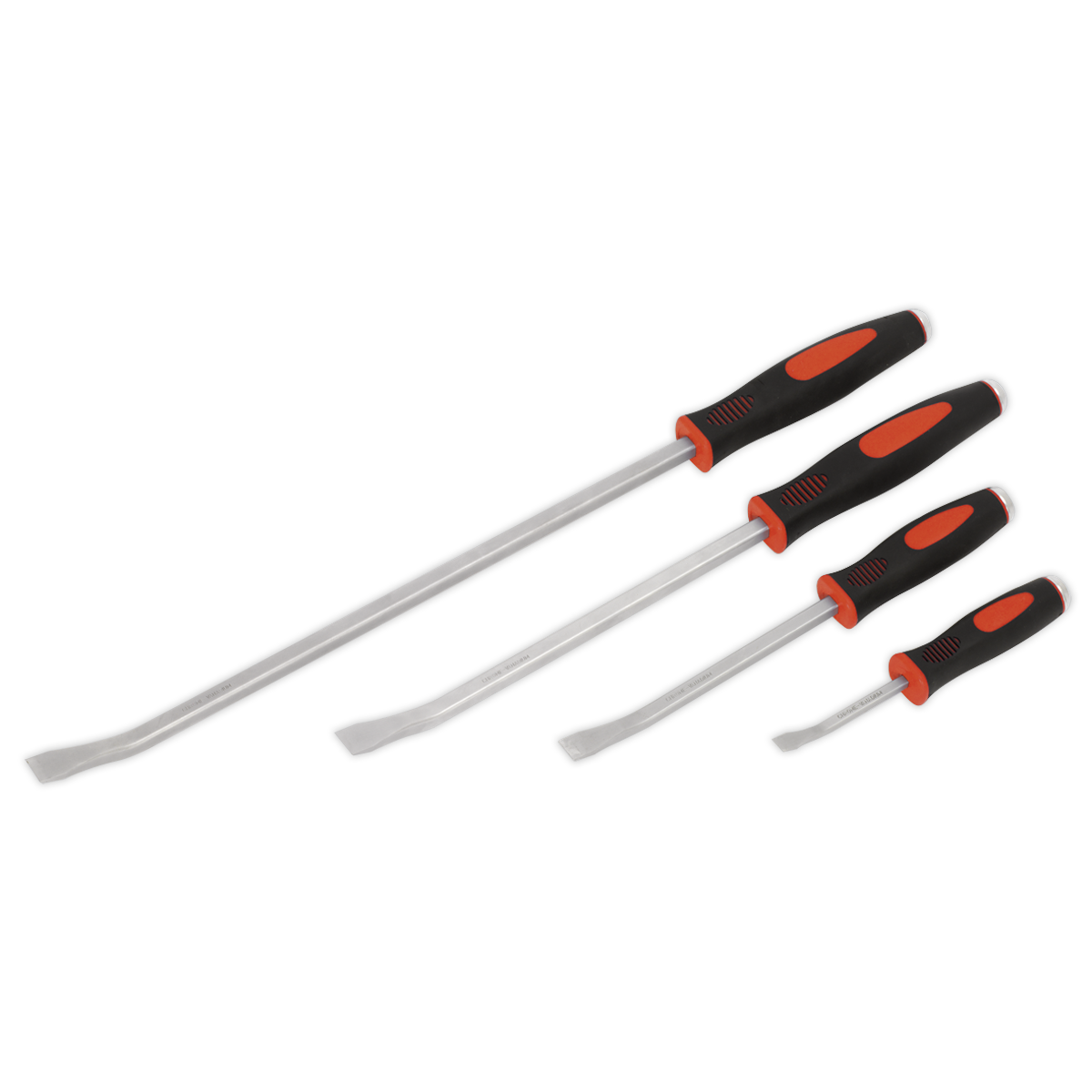 Angled Pry Bar Set 4pc Heavy-Duty