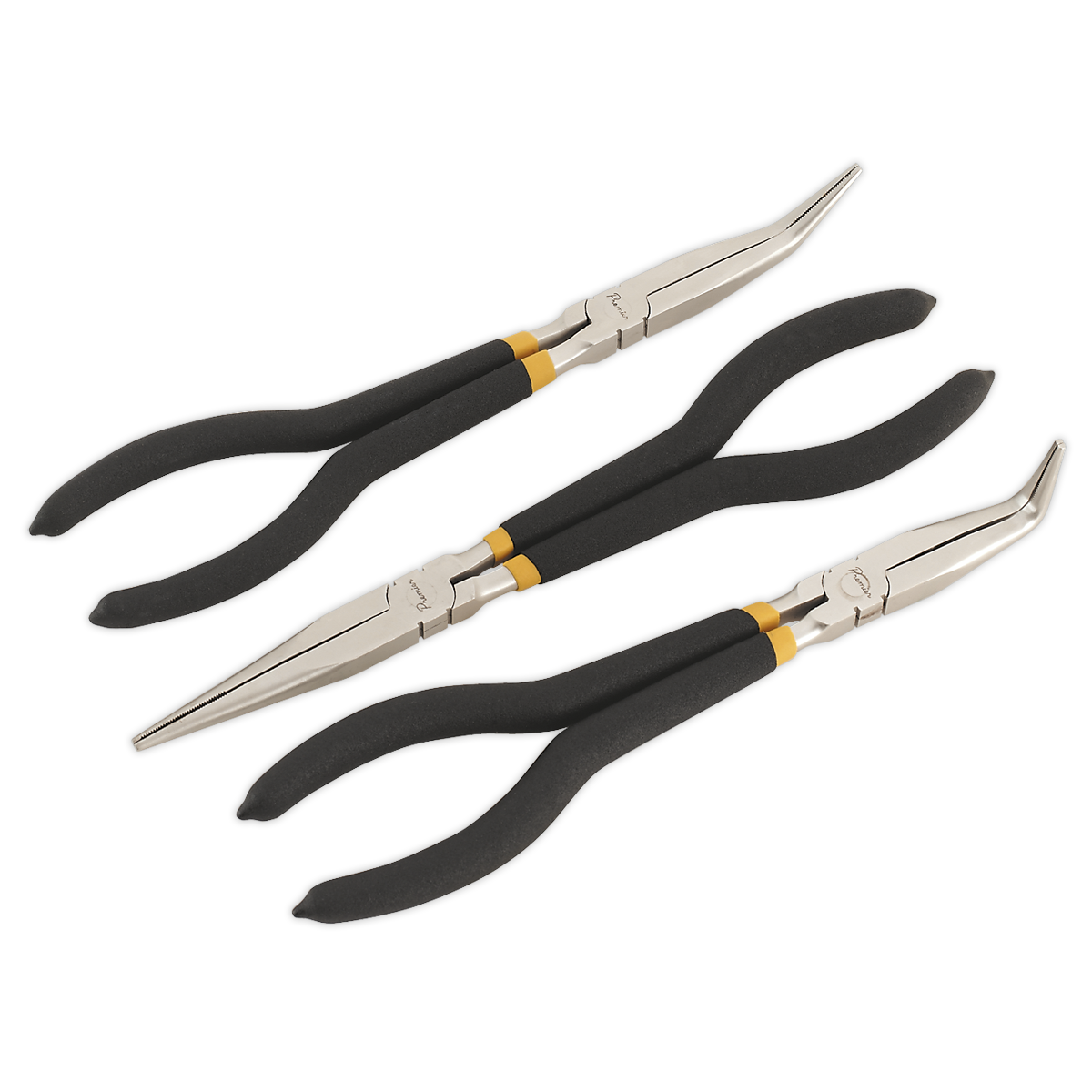 Needle Nose Pliers Set 3pc 280mm Ni-Fe Finish