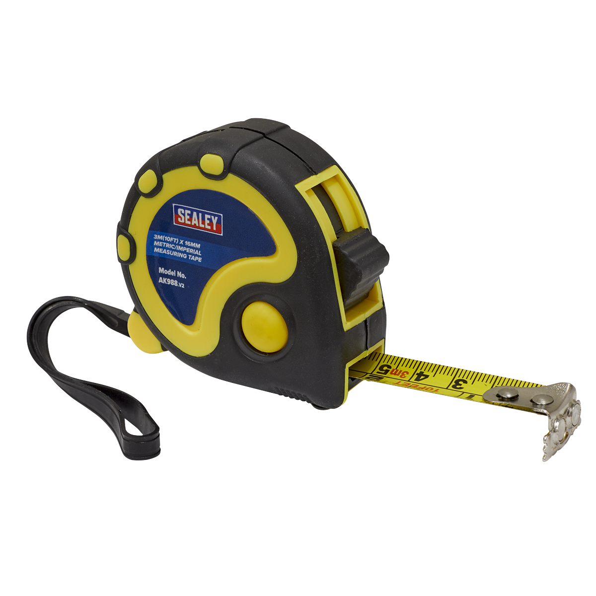 Rubber Tape Measure 3m(10ft) x 16mm – Metric/Imperial