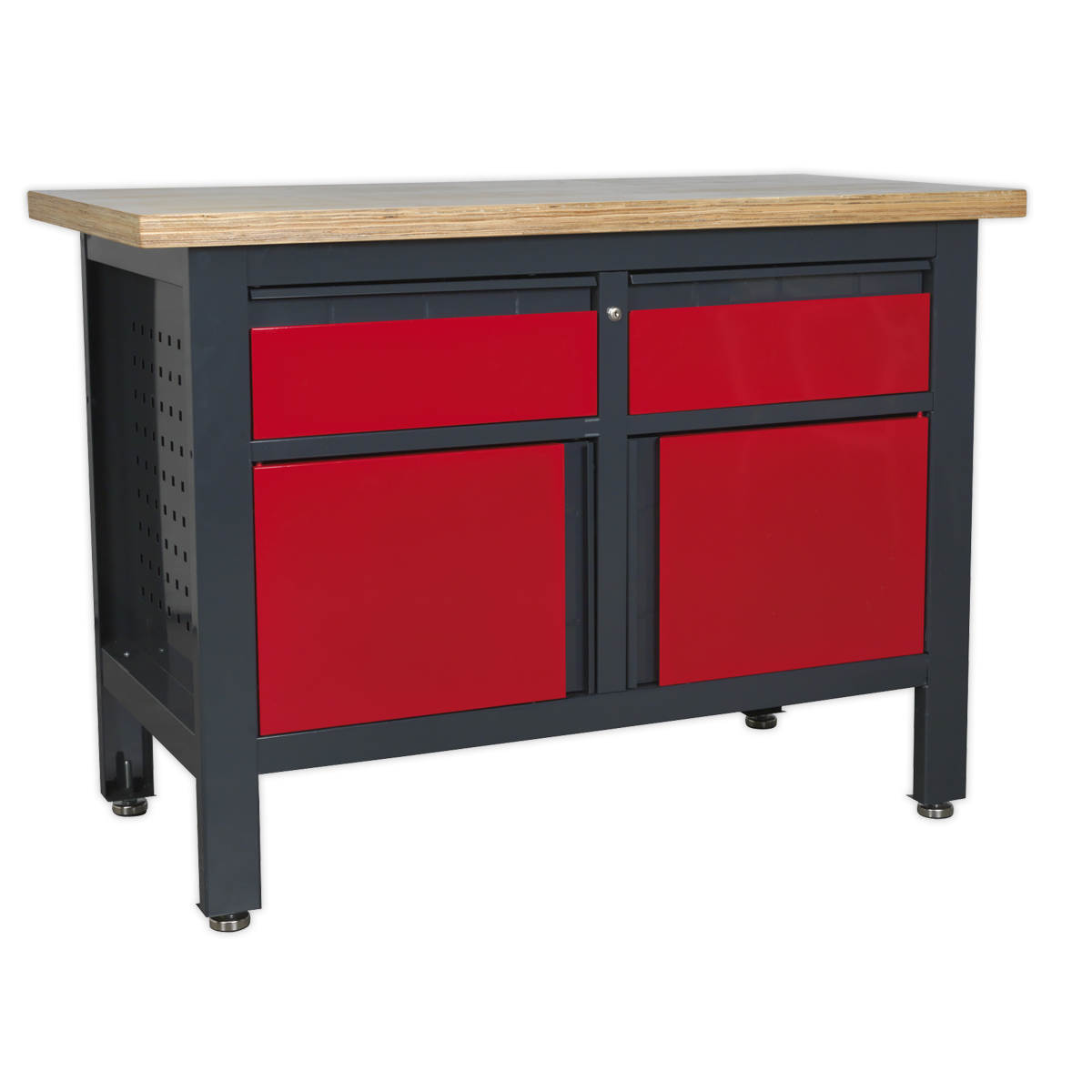 Workstation with 2 Drawers & 2 Cupboards