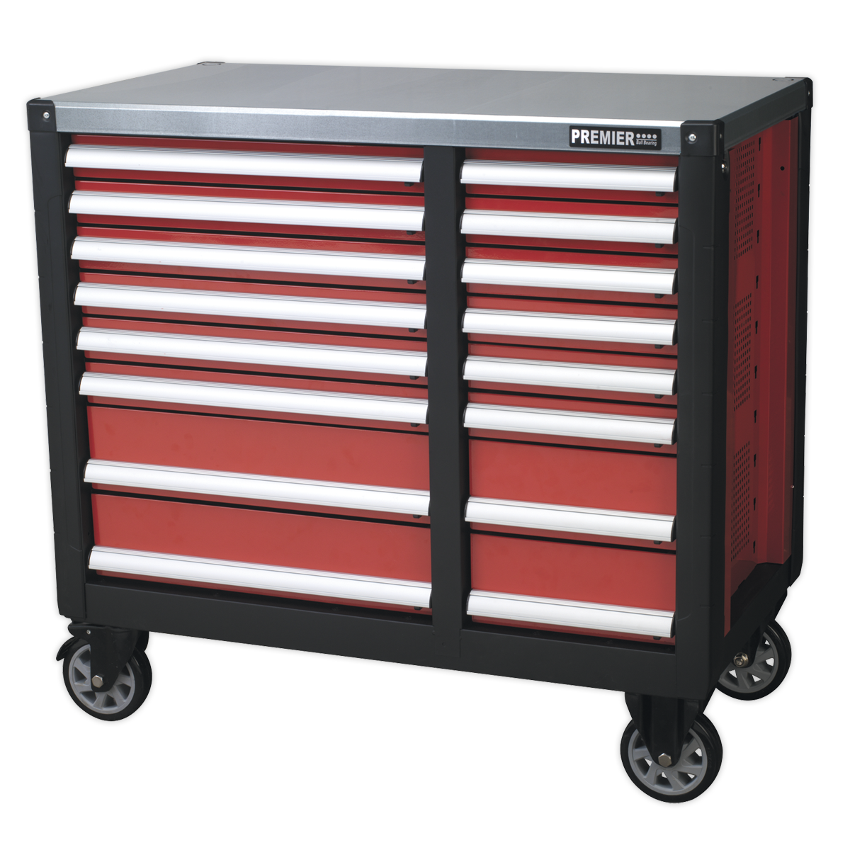 Mobile Workstation 16 Drawer with Ball-Bearing Slides