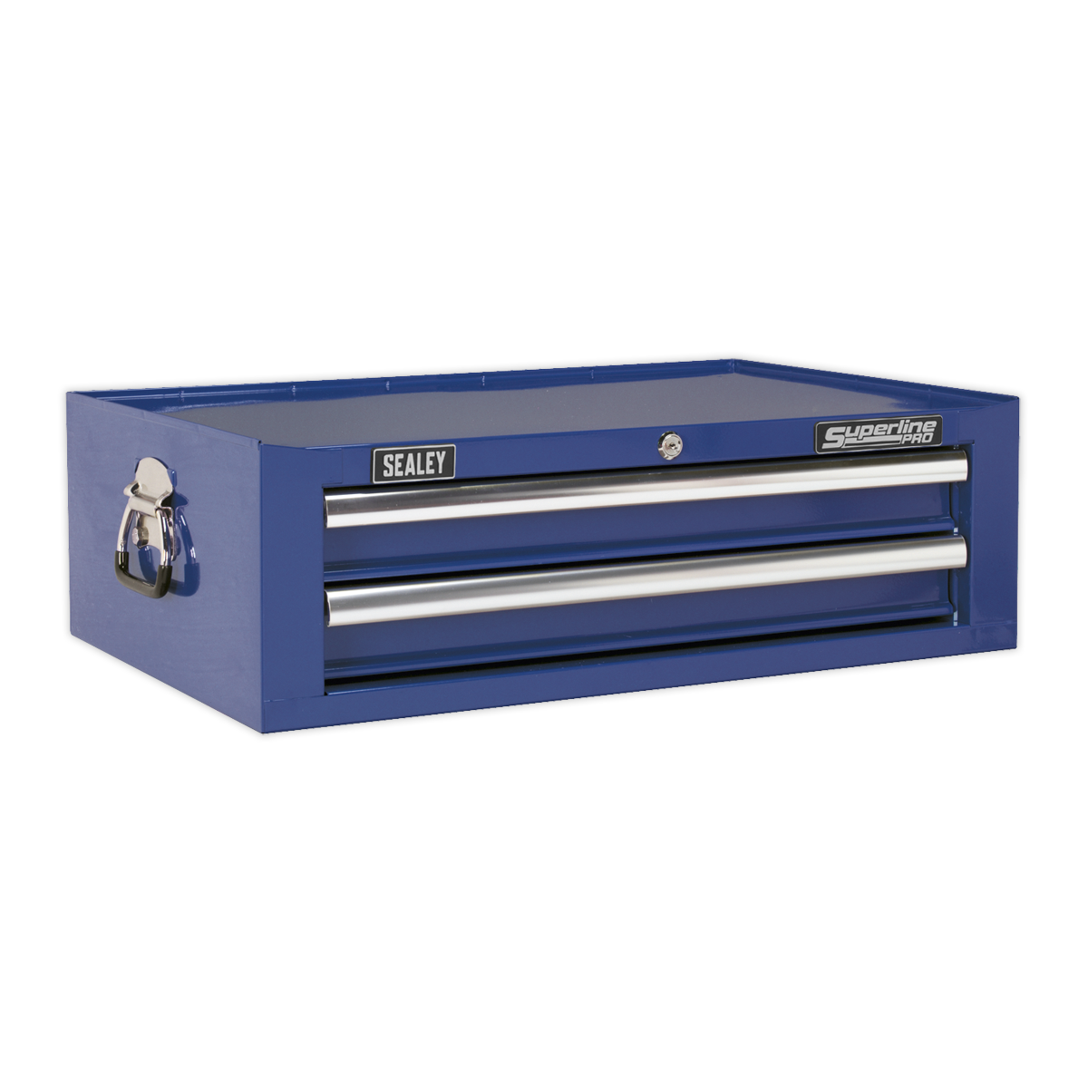Mid-Box 2 Drawer with Ball Bearing Slides – Blue