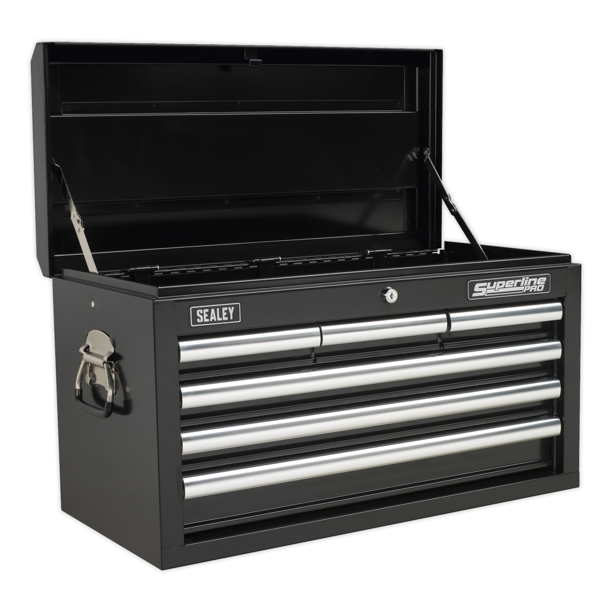 Topchest 6 Drawer with Ball Bearing Slides – Black