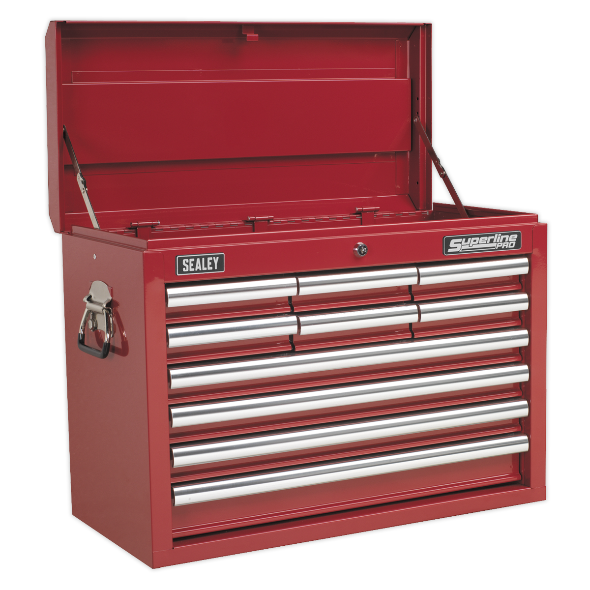Topchest 10 Drawer with Ball Bearing Slides – Red