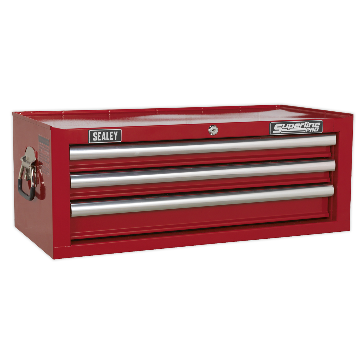 Mid-Box 3 Drawer with Ball Bearing Slides – Red
