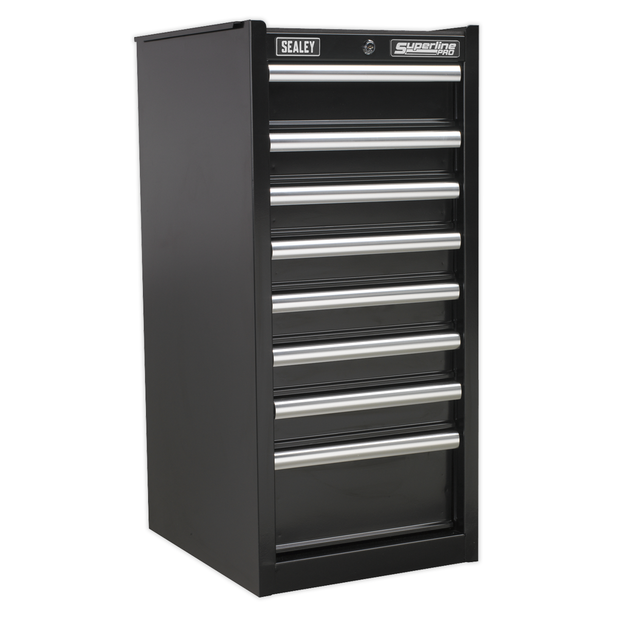 Hang-On Chest 8 Drawer with Ball Bearing Slides – Black