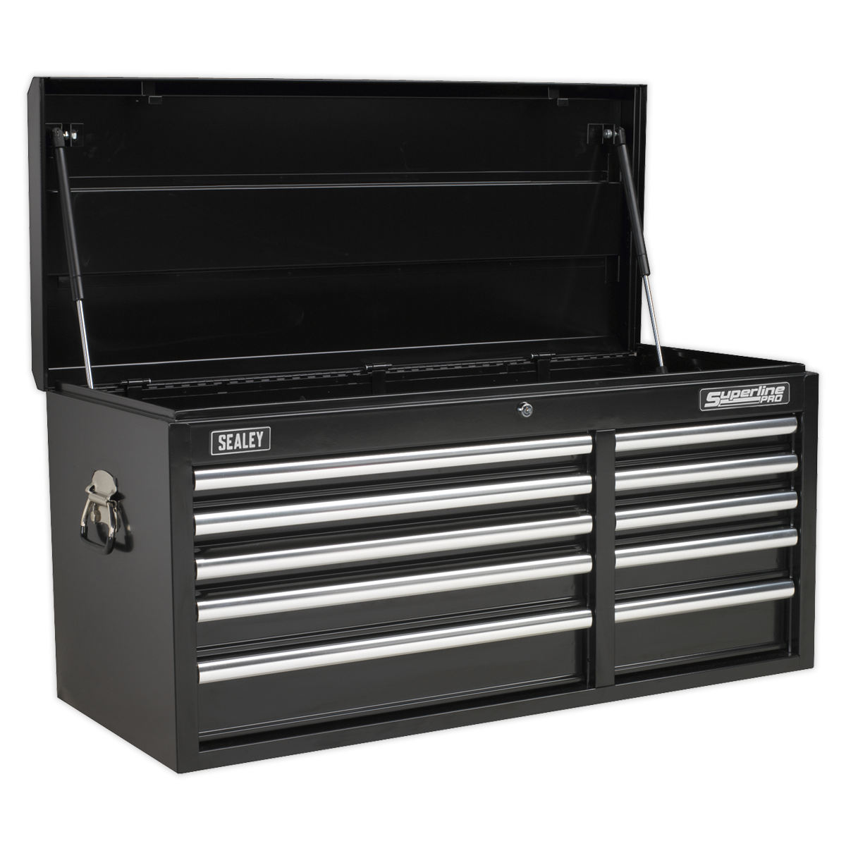 Topchest 10 Drawer with Ball Bearing Slides Heavy-Duty – Black