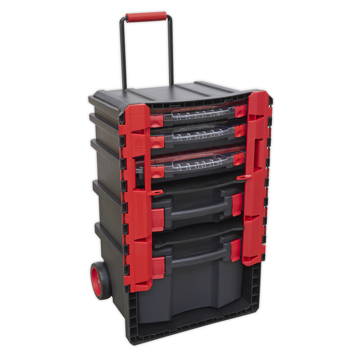 Professional Mobile Toolbox with 5 Removable Storage Cases