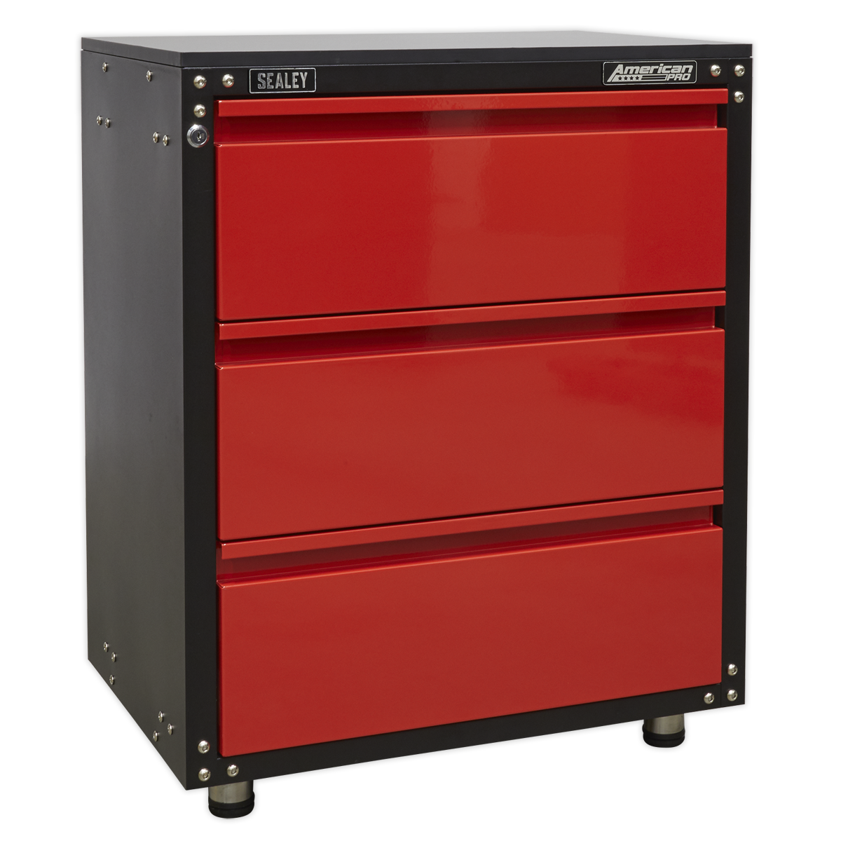 Modular 3 Drawer Cabinet with Worktop 665mm