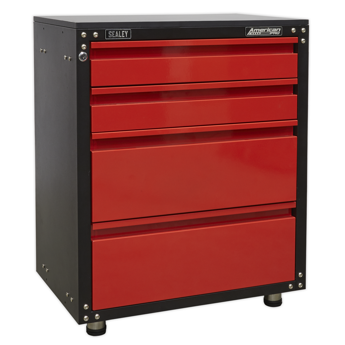 Modular 4 Drawer Cabinet with Worktop 665mm