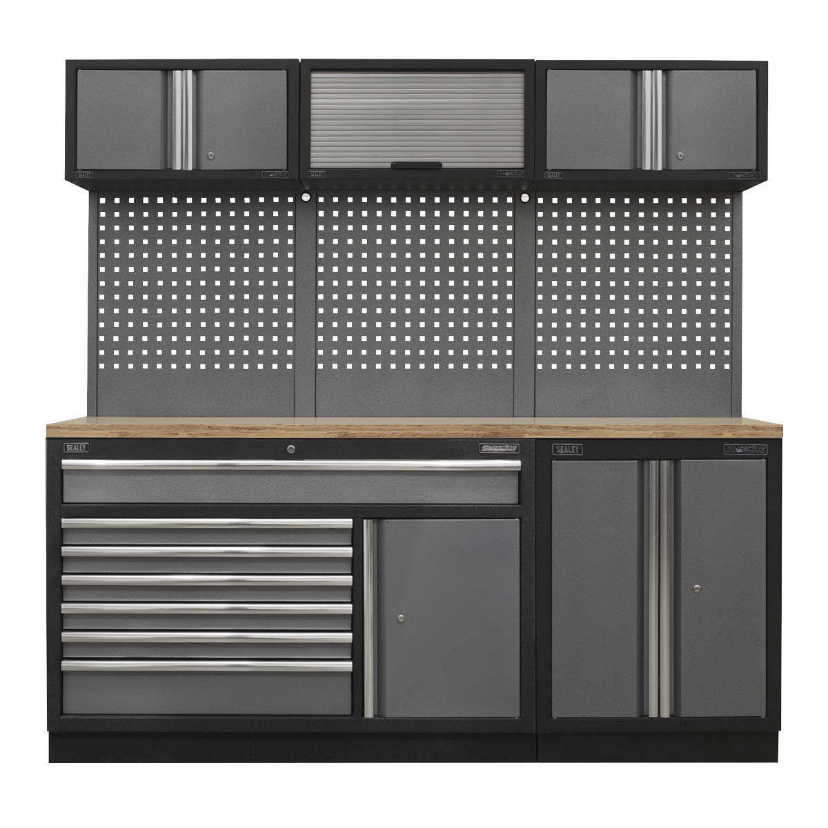 Superline Pro 2.04m Storage System – Pressed Wood Worktop