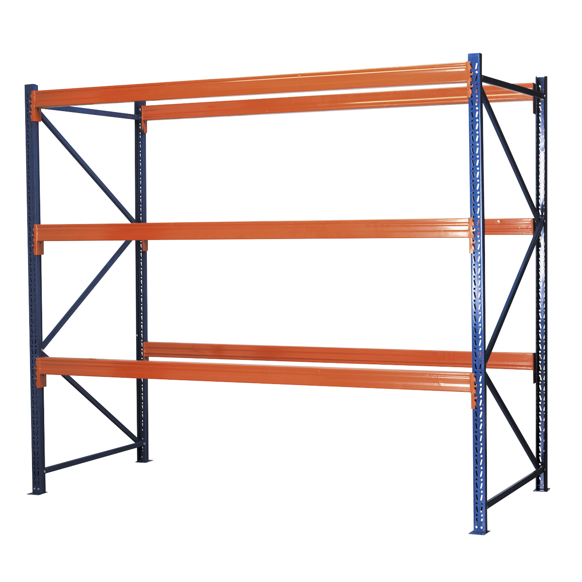 Heavy-Duty Racking Unit with 3 Beam Sets 1000kg Capacity Per Level